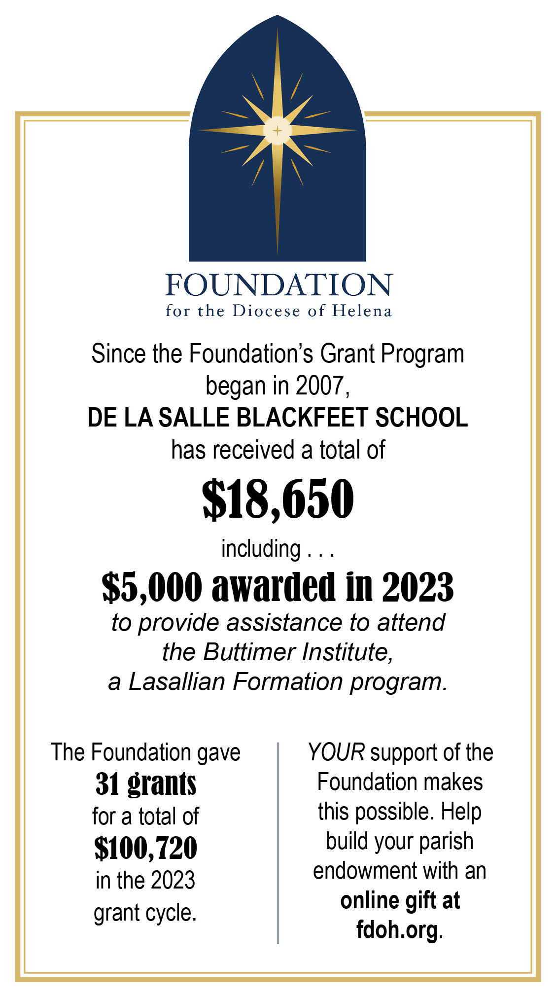 De La Salle Blackfeet School News 6.1.23